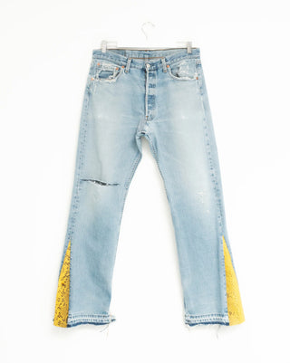 Custom Levi flare jeans - Jean Vintage a vintage fit snakeskin flare